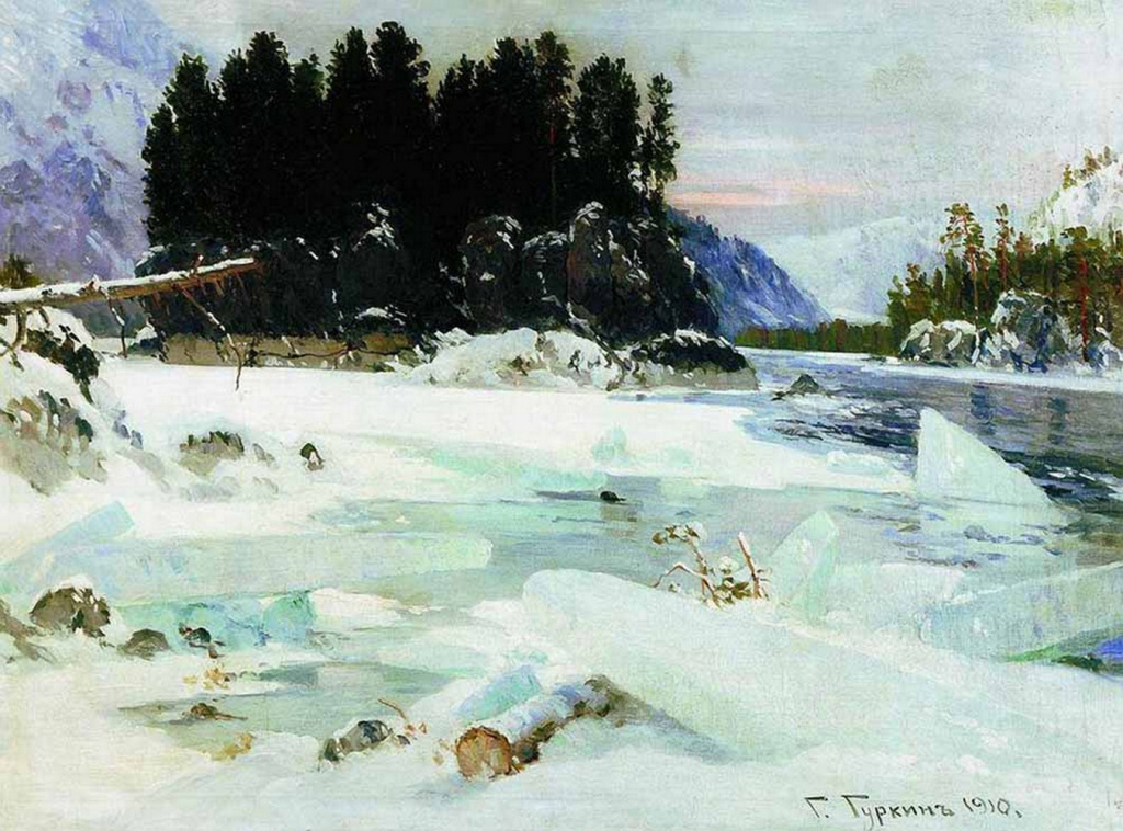 Чорос-Гуркин. Корона Катуни. 1910. Холст масло.